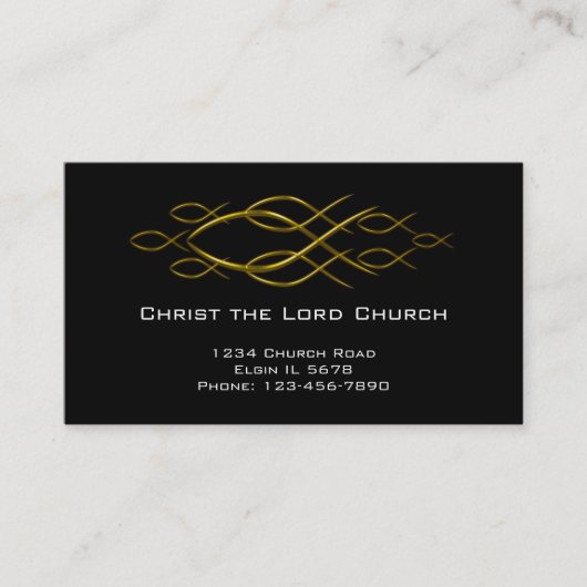 Visite Carte chrétienne de profil (Devant)