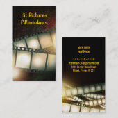 Visite Carte claire de verticale de Videographer de (Devant / Derrière)