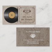 Visite Carte classique d'industrie musicale du DJ de (Devant / Derrière)