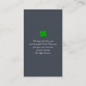 Visite Carte commémorative de célébration de la vie (Dos)