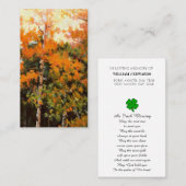 Visite Carte commémorative de célébration de la vie (Devant / Derrière)