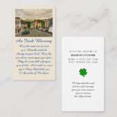 Visite Carte commémorative de la bénédiction irlandaise (Devant / Derrière)