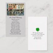 Visite Carte commémorative de la prière de bénédiction (Devant / Derrière)