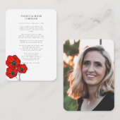 Visite Carte commémorative des funérailles de la photo Re (Devant / Derrière)