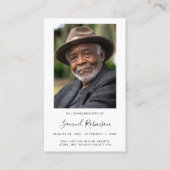 Visite Carte commémorative des funérailles de Sympathy en (Devant)