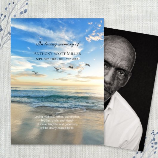 Visite Carte commémorative du thème de la plage