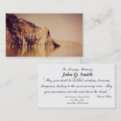 Visite Carte commémorative funèbre de l'eau nostalgique (Devant / Derrière)