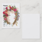 Visite Carte commerciale victorienne en fer à cheval de (Devant / Derrière)