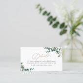Visite Carte d'accompagnement de mariage avec code QR Gre (Debout devant)