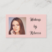 Visite Carte d'affaires de maquillage photo code QR écrit (Devant)