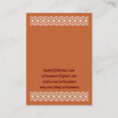 Visite carte d'affaires/profil d'Artisanware de bpc (Dos)