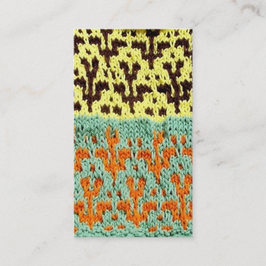 Visite carte d'affaires/profil de Knit d'Artisanware de (Devant)