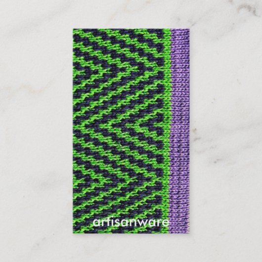 Visite carte d'affaires/profil de Knit d'Artisanware de (Devant)