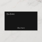 Visite Carte d'affaires/profil de pirate (Dos)