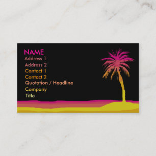 Visite Carte d'affaires/profil de plage