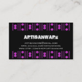 Visite carte d'affaires/profil d'or d'Artisanware de bpc (Dos)