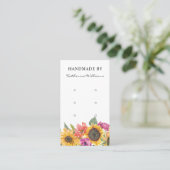 Visite Carte d'affichage à trois oreilles | Floral de tou (Debout devant)