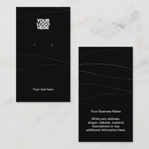 Visite Carte d'affichage Abstraite de l'oreille noire