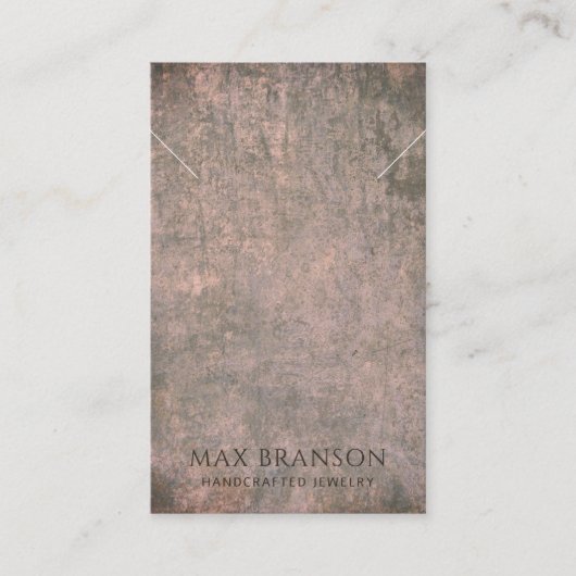 Visite Carte d'affichage Brown de collier de cacao modern (Devant)
