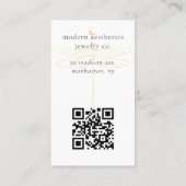 Visite Carte d'affichage Brown de la lecture de code QR d (Dos)