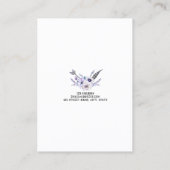 Visite Carte d'affichage de bijoux de boucle d'oreille • (Dos)