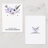 Visite Carte d'affichage de bijoux de boucle d'oreille • (Devant / Derrière)