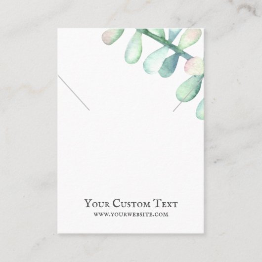 Visite Carte d'affichage de bijoux de collier • Cactus (Devant)