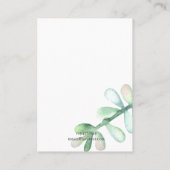 Visite Carte d'affichage de bijoux de collier • Cactus (Dos)