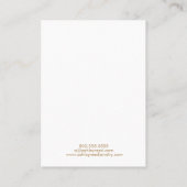 Visite Carte d'affichage de bijoux inspirée de Turtle Oce (Dos)