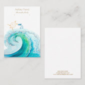 Visite Carte d'affichage de bijoux inspirée de Turtle Oce (Devant / Derrière)