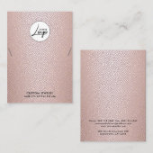 Visite Carte d'affichage de bracelet en collier de logo m (Devant / Derrière)