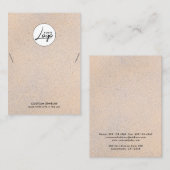 Visite Carte d'affichage de bracelet en collier de logo m (Devant / Derrière)