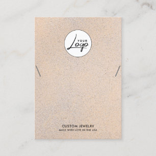 Visite Carte d'affichage de bracelet en collier de logo m