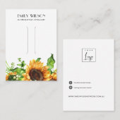 VISITE CARTE D'AFFICHAGE DE CLIP D'AUTOMNE DE L'AUTOMNE D (Devant / Derrière)