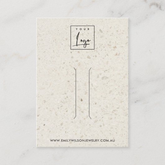 VISITE CARTE D'AFFICHAGE DE CLIP DE CHEVEUX RUSTIQUE HORS (Devant)