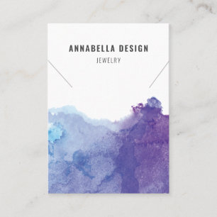 Visite Carte d'affichage de collier • Aquarelle en