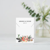 Visite Carte d'affichage de collier • Plume de Boho (Debout devant)