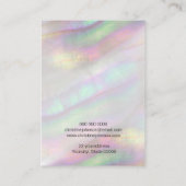 Visite carte d'affichage de conception de coque (Dos)