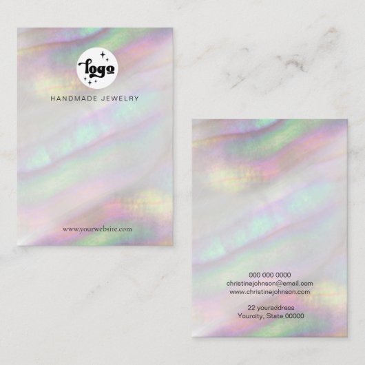 Visite carte d'affichage de conception de coque (Devant / Derrière)