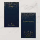 Visite Carte d'affichage de la bijouterie Glitterbombe de (Devant / Derrière)