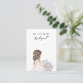 Visite Carte d'affichage de la femme de mariage (Debout devant)