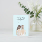 Visite Carte d'affichage de la femme de mariage (Debout devant)