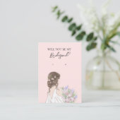 Visite Carte d'affichage de la femme de mariage (Debout devant)