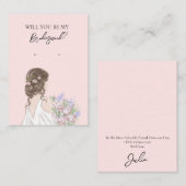 Visite Carte d'affichage de la femme de mariage (Devant / Derrière)