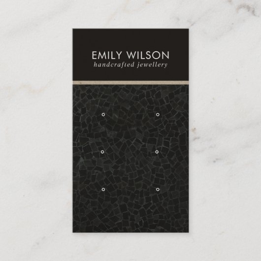 VISITE CARTE D'AFFICHAGE DE LA MOSAÏQUE NOIRE 3 (Devant)