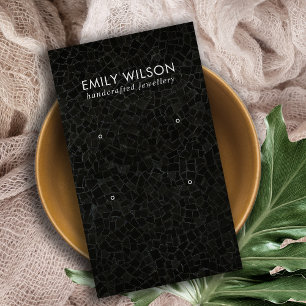 VISITE CARTE D'AFFICHAGE DE LA MOSAÏQUE NOIRE TEXTURE 2