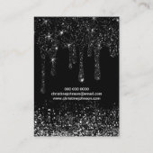 Visite carte d'affichage de la parties scintillant à gout (Dos)