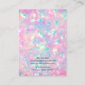 Visite carte d'affichage de la texture opale violette (Dos)