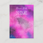 Visite Carte d'affichage de l'aquarelle spatiale (Devant)