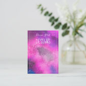 Visite Carte d'affichage de l'aquarelle spatiale (Debout devant)